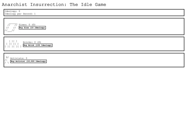 Anarchist Insurrection: The Idle Game cover art