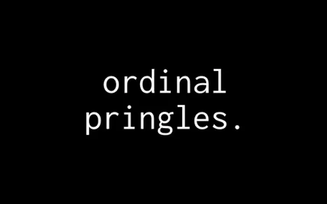 Ordinal Pringles cover art