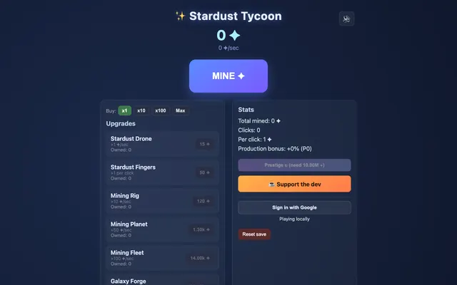 Stardust Tycoon cover art